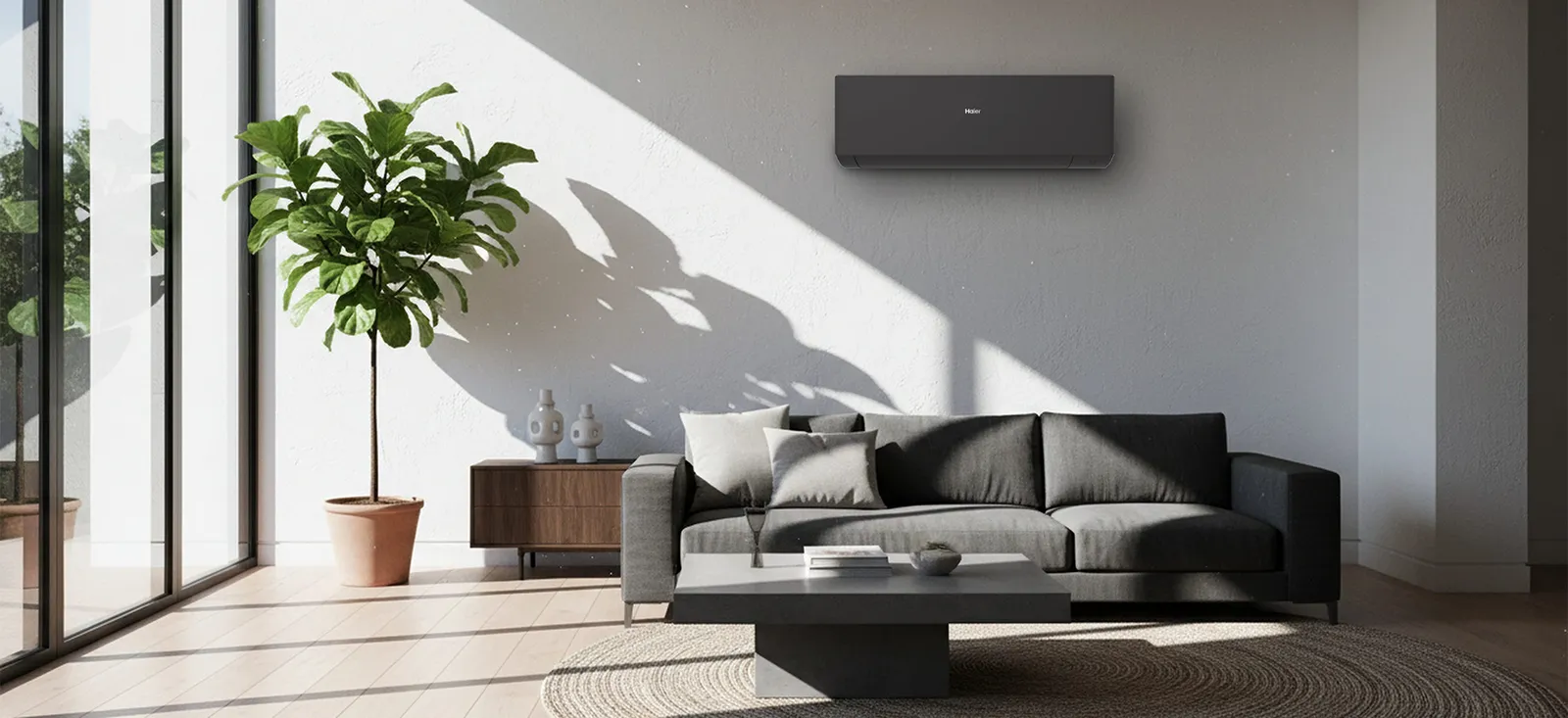 Climatizzatore Haier Expert in un ambiente residenziale, immagine ufficiale Haier